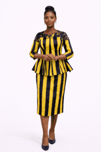 Corporate Ankara Skirt & Blouse
