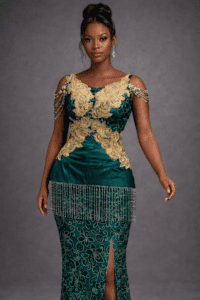 Classic Evening Lace Gown