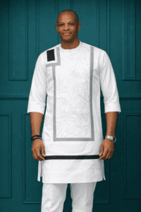 Simple Party 3D Brocade Bubba & Plain Sokoto
