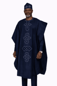 Complete Aso Oke Agbada with Inner Danshiki and Sokoto